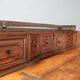 Antique baroque walnut chest of drawers with 4 drawers, 17th century.