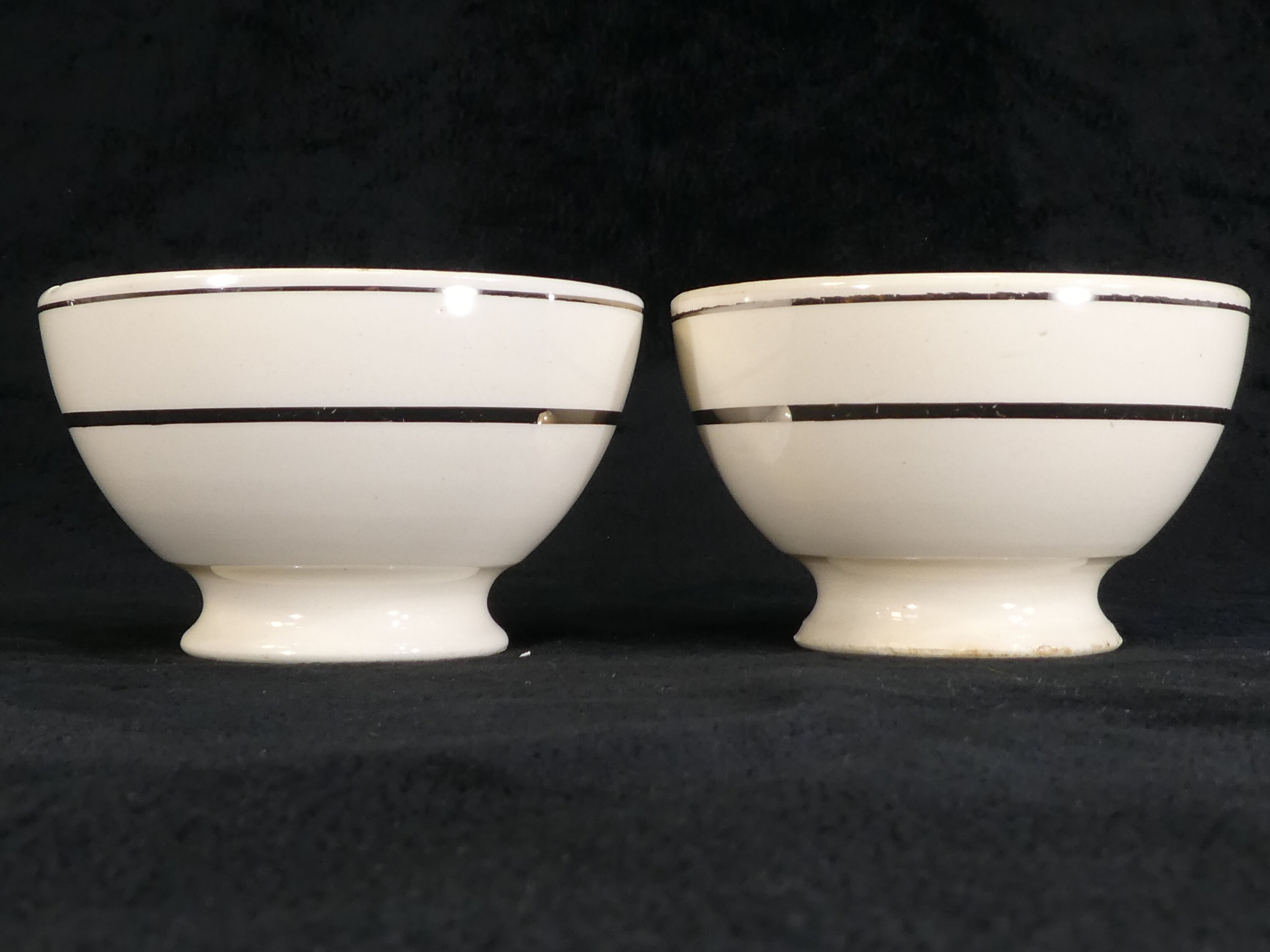 Pair of bowls in earthenware of Badonviller