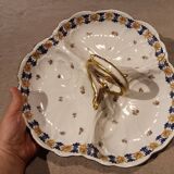 Beggar servant in Limoges JC porcelain floral decoration with roses