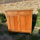 Vintage Parisian buffet in solid beech, hazelnut colour.