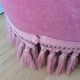 Fauteuil crapaud en velours rose