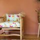 Fauteuil 50's en Kilim