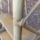 Pair of wall shelves vintage in rattan bamboo wicker