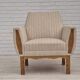 1970s, Danish lounge chair, furniture wool, oak wood, original condition.