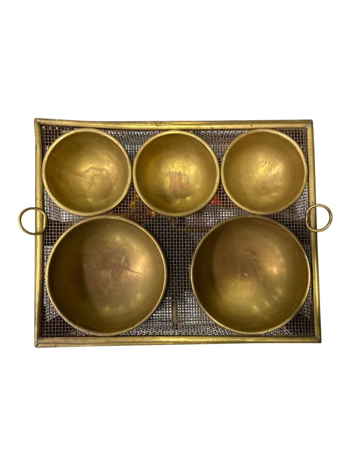 Brass countertop cash box/empty pocket