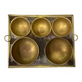 Brass countertop cash box/empty pocket