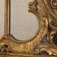 Antique classic console in wood decorated with mirror from the late 19th