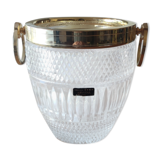 Old crystal champagne bucket