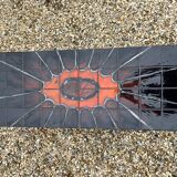 Coffee table in wrought iron and earthenware tiles by Ferlor