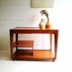 Retro remploy teak & afrormosia drinks trolley hostess trolley, 60s