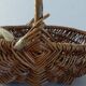 Old vintage rattan basket retro