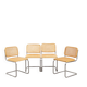 Lot de 4 chaises B32 de Marcel Breuer