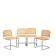 Lot de 4 chaises B32 de Marcel Breuer