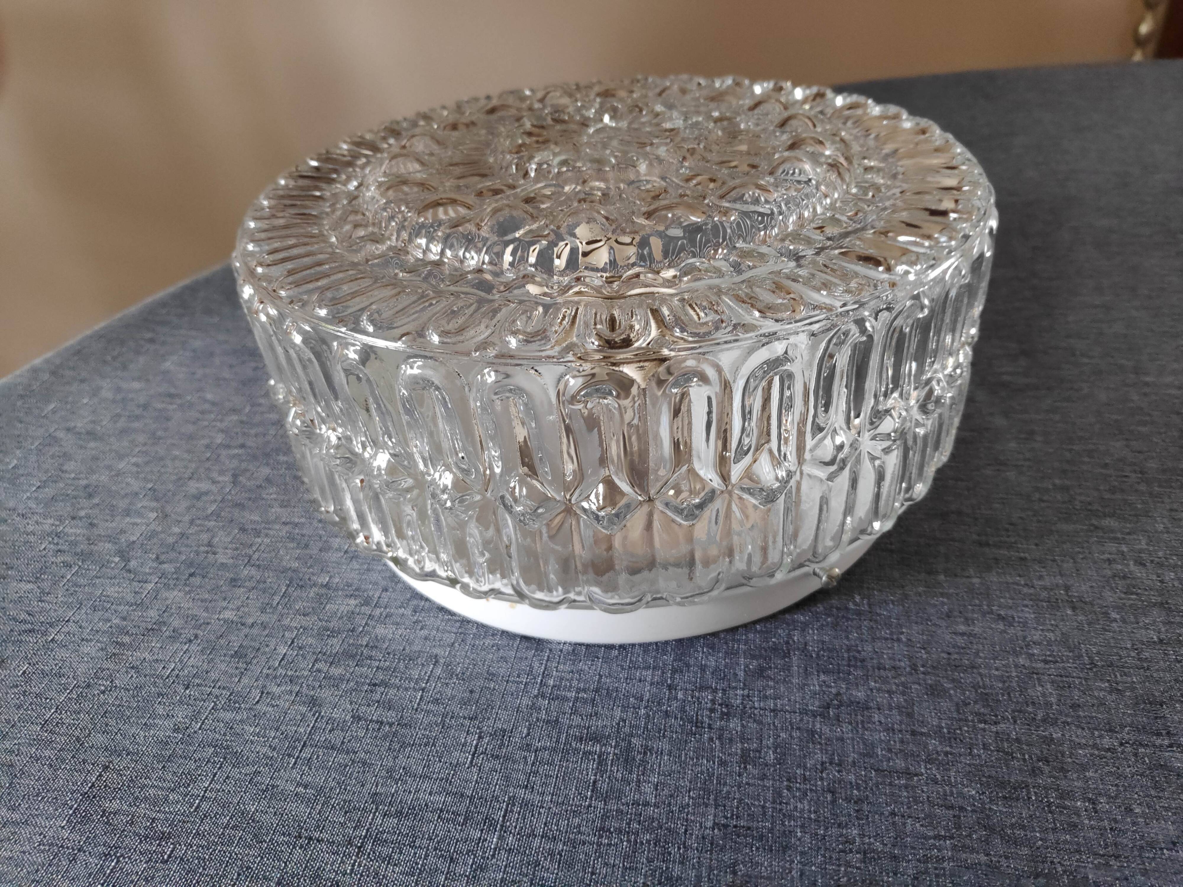 Plafonnier rond en verre