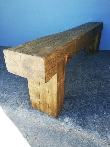 Bench in solid wood