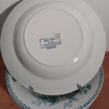 Hollow plate Sarreguemines UC model Elvire