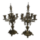 Pair of bronze candlesticks