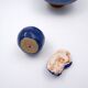 Set of Cobalt blue ceramics "Fond d'Atelier" - N.Lebrun - Belgium 1970s