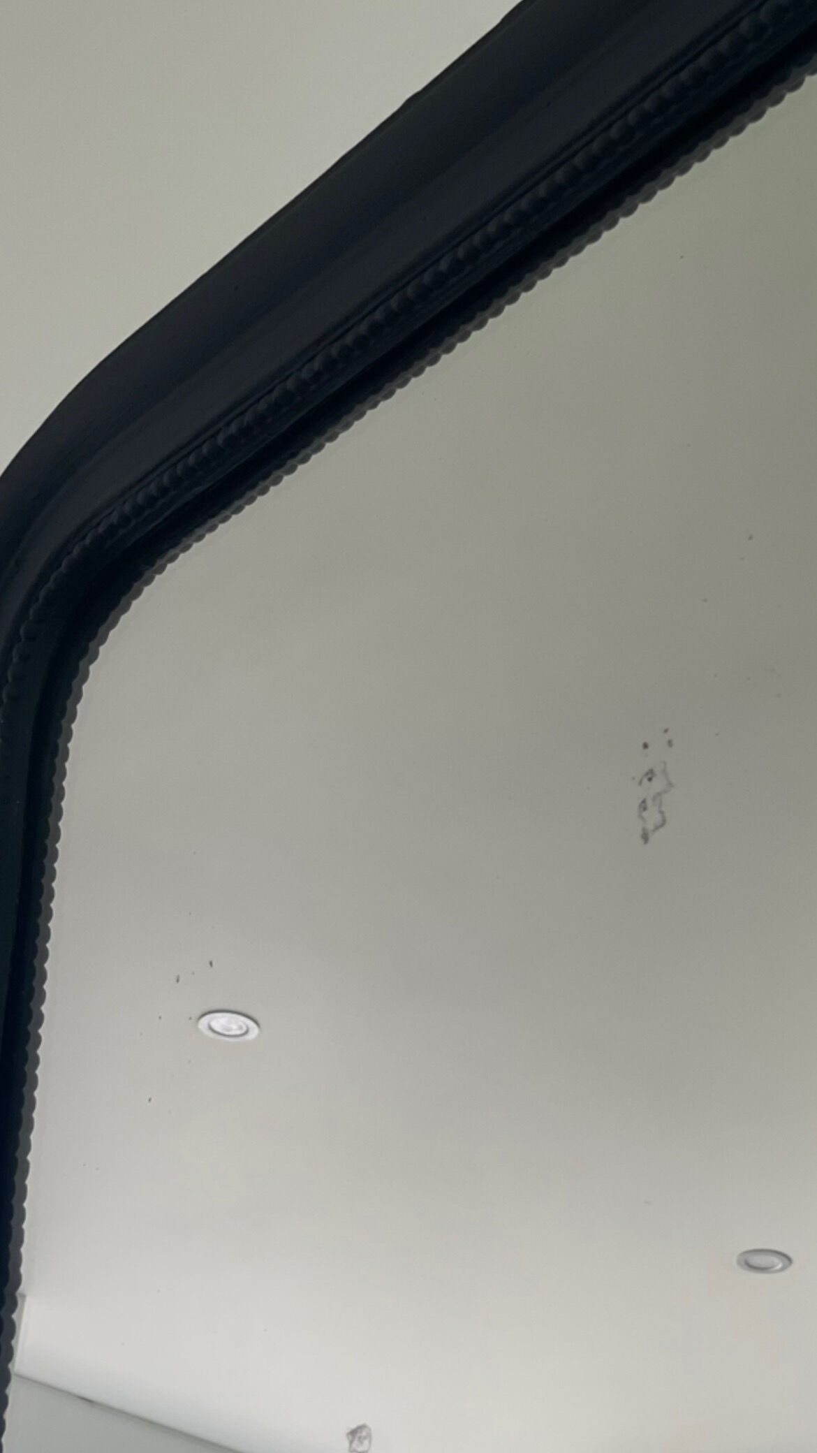 Old mirror Louis Philippe black ice mercury