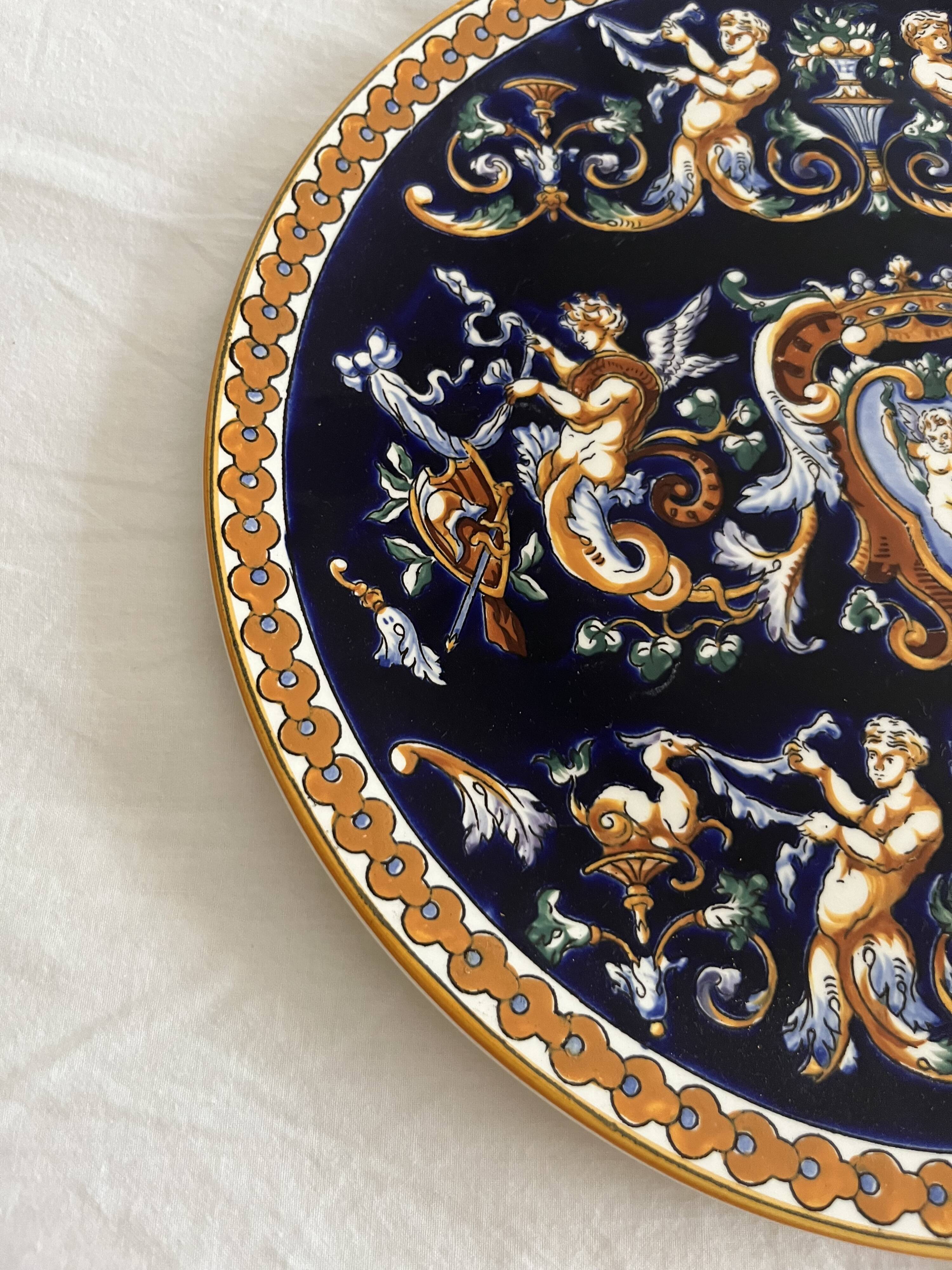 Large Renaissance Plate Gien