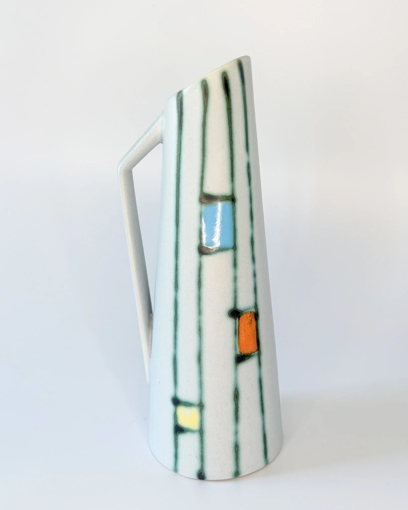 Mondrian ceramic vase | Germany 1950-60