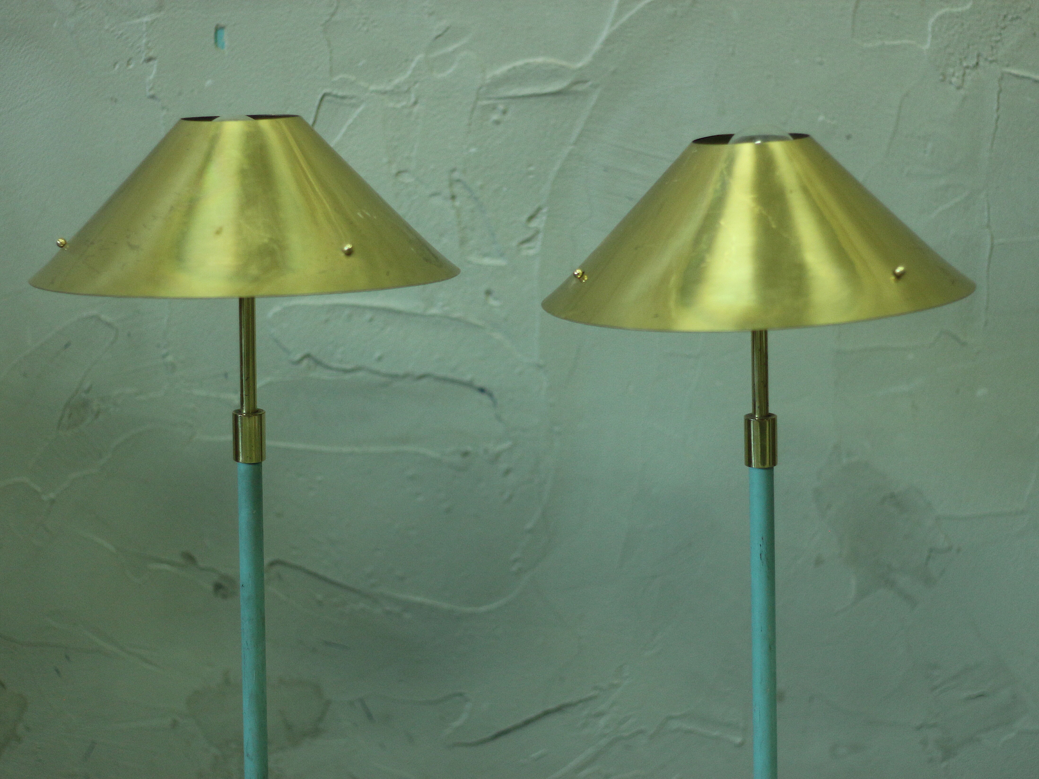 Pair of mid century lamps, 1970's