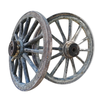 Two wheel tank wood metal