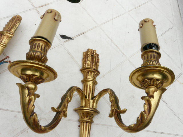 Pair of quiver sconces Louis XVI style