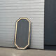 Blackened wood, metal and bone mirror by Anthony Redmile – London, 1970