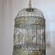 Weathered iron birdcage