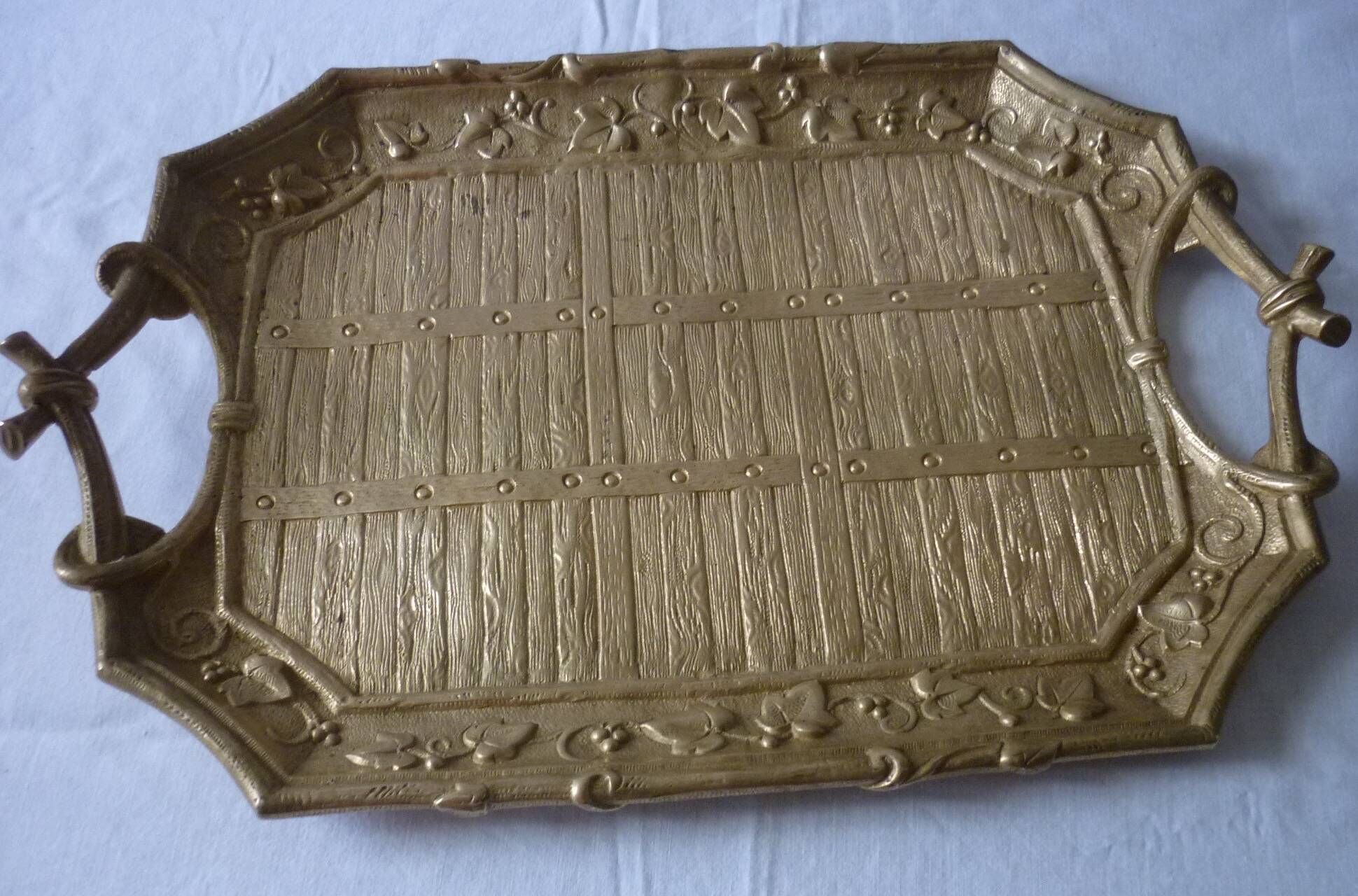 Plateau en bronze 33 cm