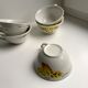 set of 5 coffee cups Badonviller 30-40s