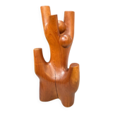 Modernist rosewood sculpture
