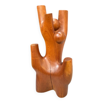Modernist rosewood sculpture