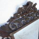 Miroir sculpté fronton lions