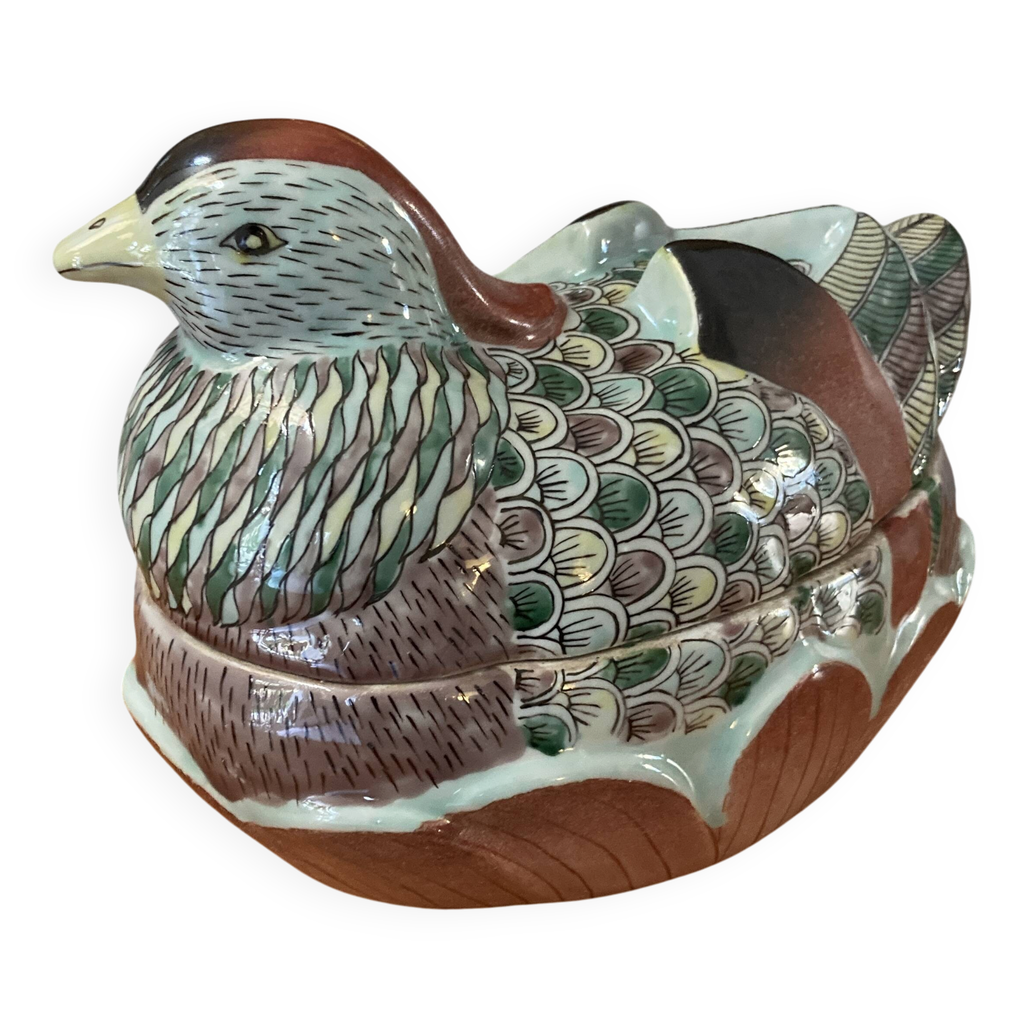 Ceramic hen - box