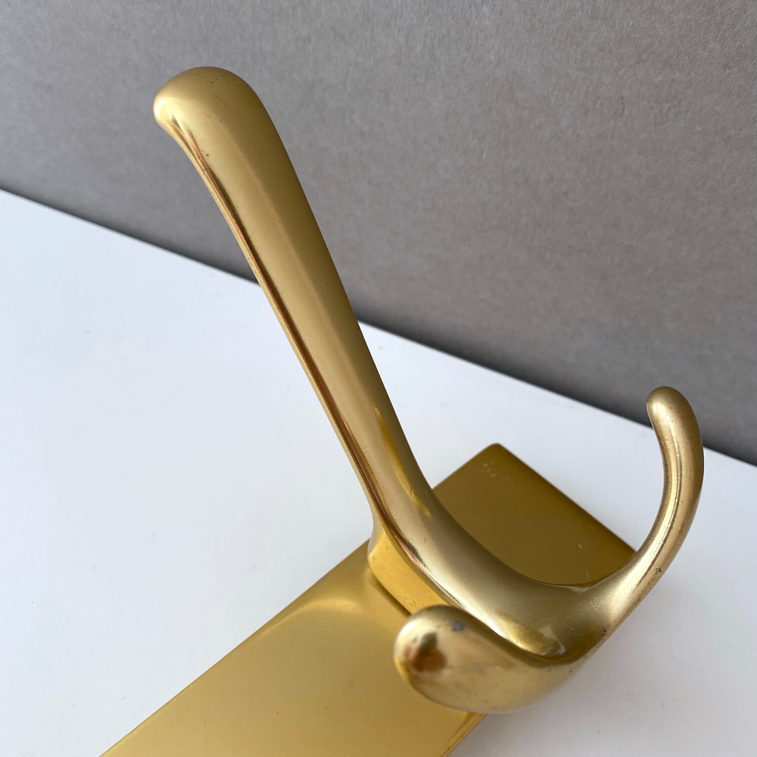 Vintage brass coat rack