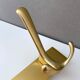 Vintage brass coat rack
