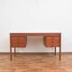 Teak desk and walnut armchair