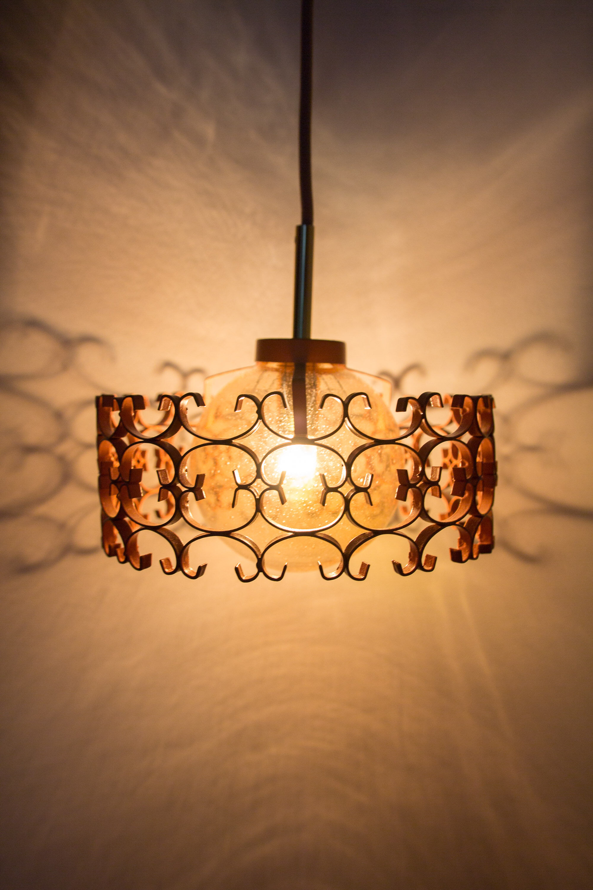 Upcycled pendant lamp - roza