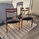 Set 6 chaises vintage scandinave dépareillées