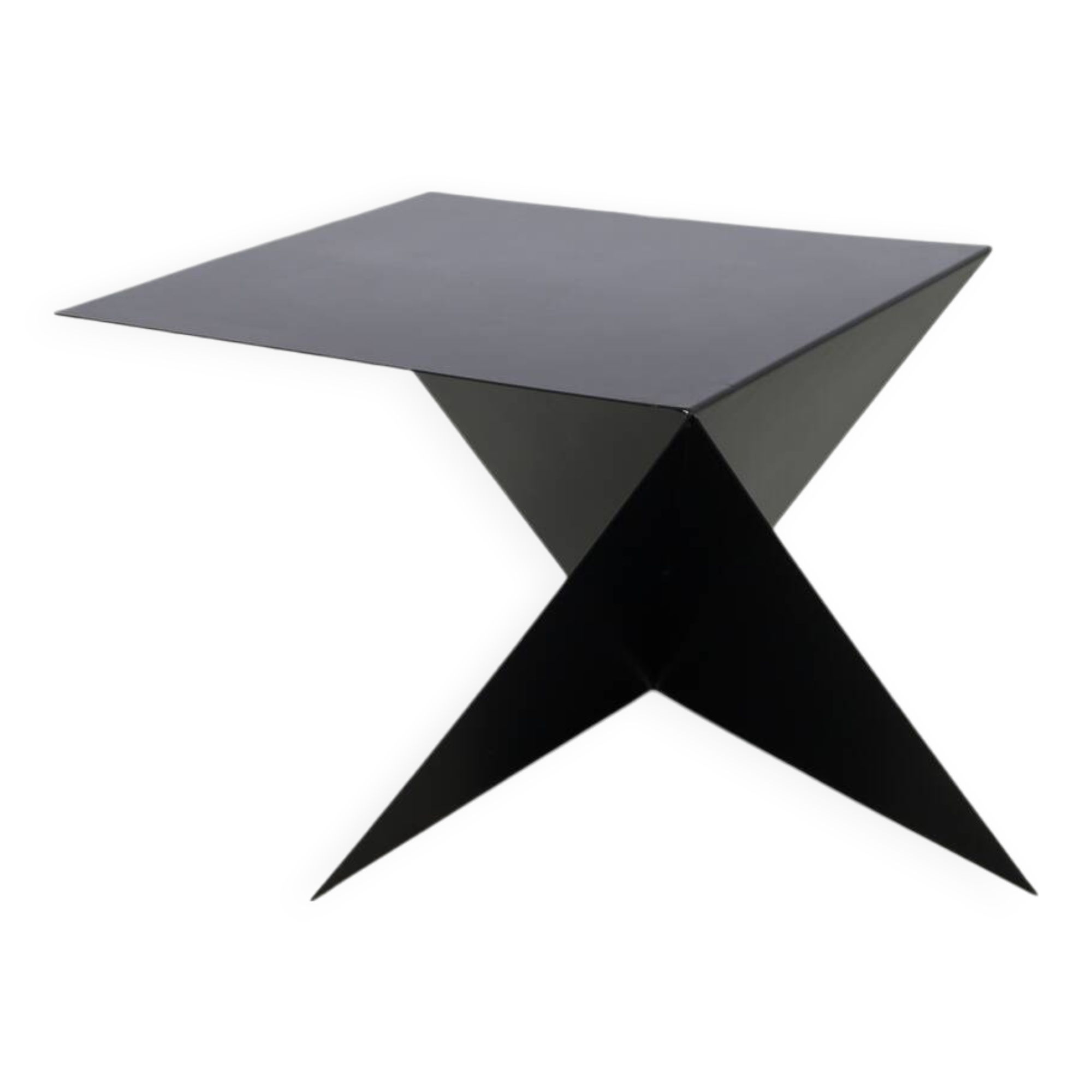 Postmodern metal Side Table in Memphis style, 1980s