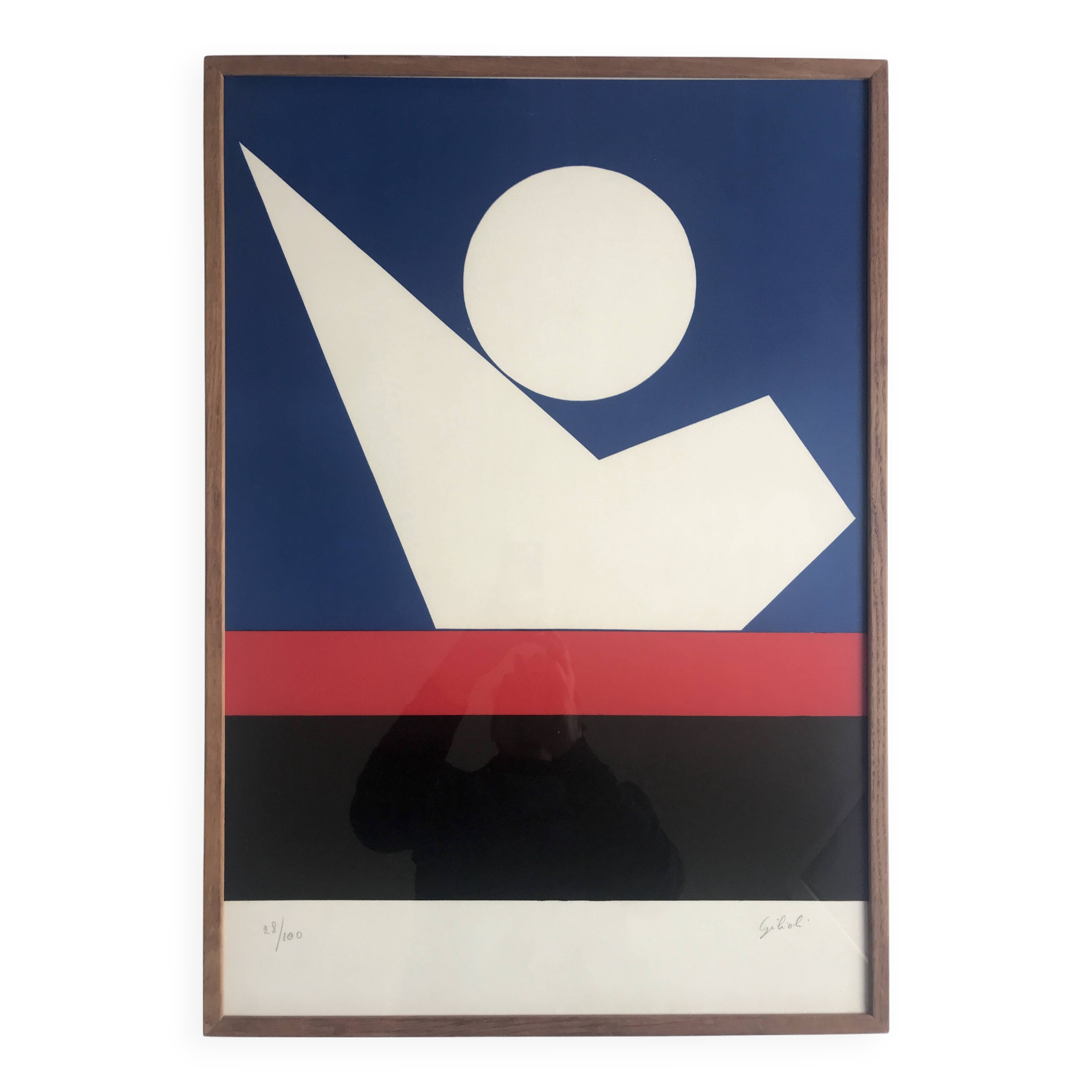 Émile GILIOLI, Untitled, c. 1973. Original lithograph signed in pencil