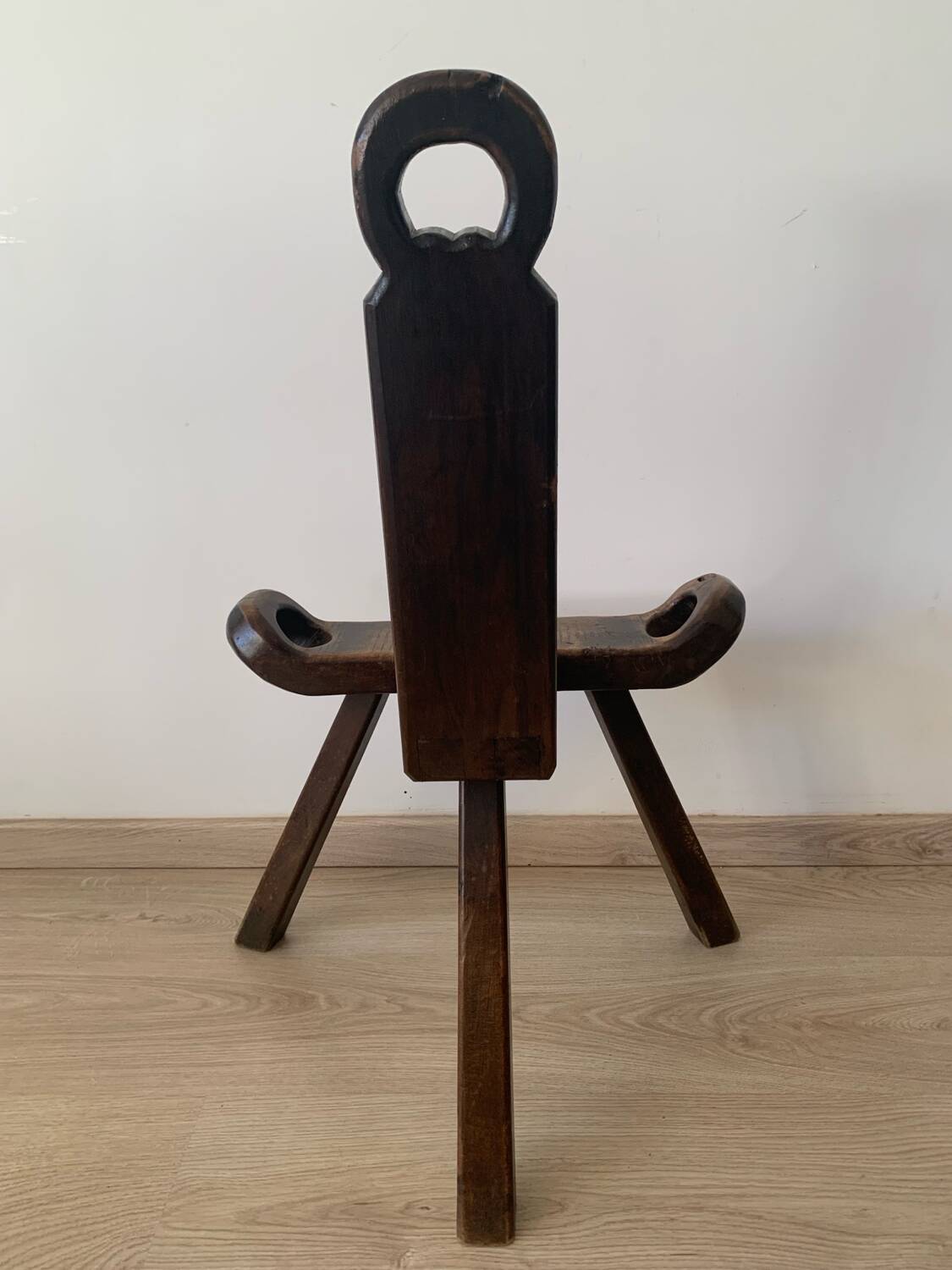 Traditional Basque chair in brutalist style