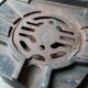 Cast-iron garden fountain
