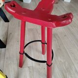 Pair of Brutalist Bar Stools