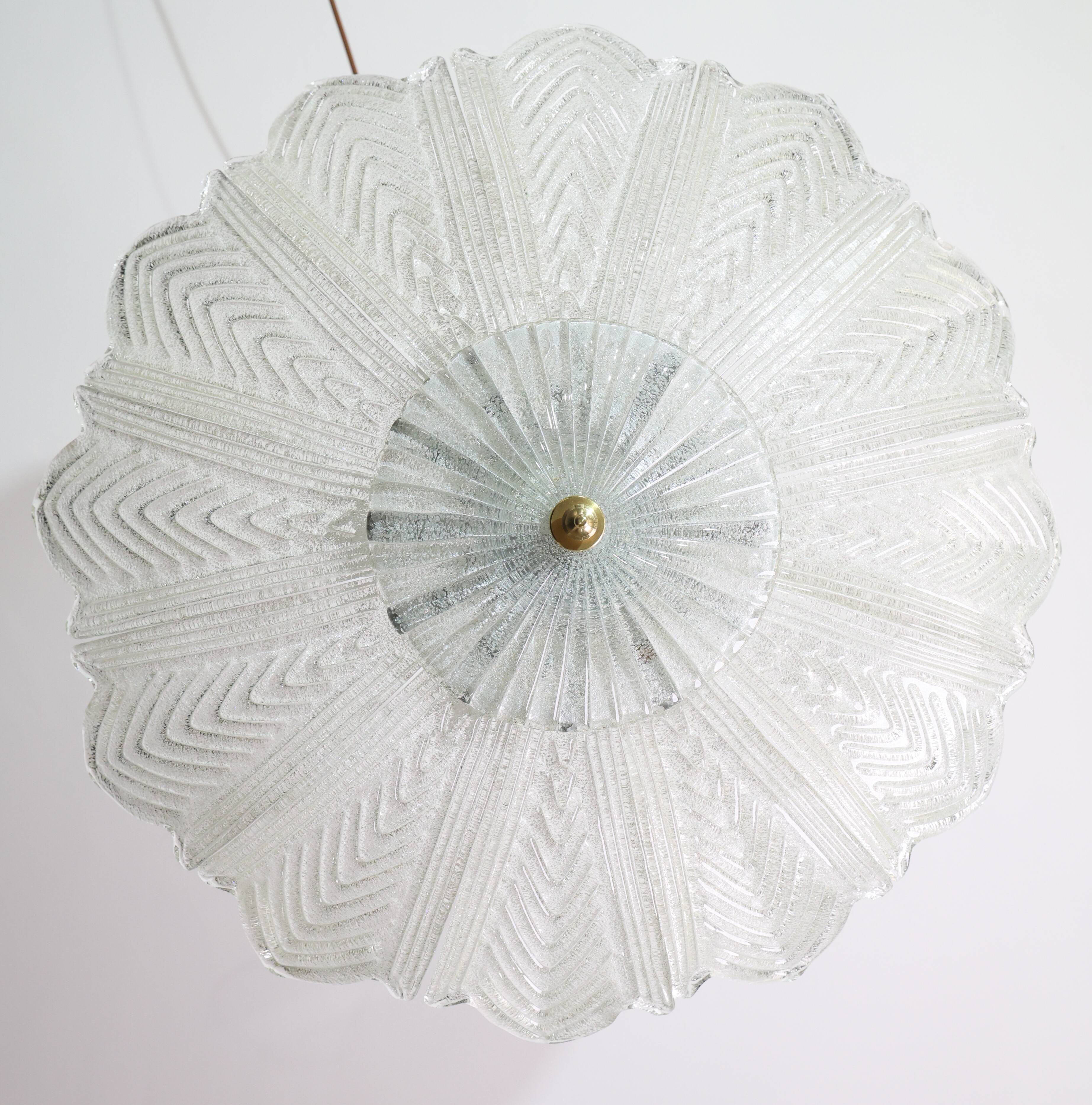 Bologna, Italian Murano Glass Ceiling Light or Flush Mount, 1980s