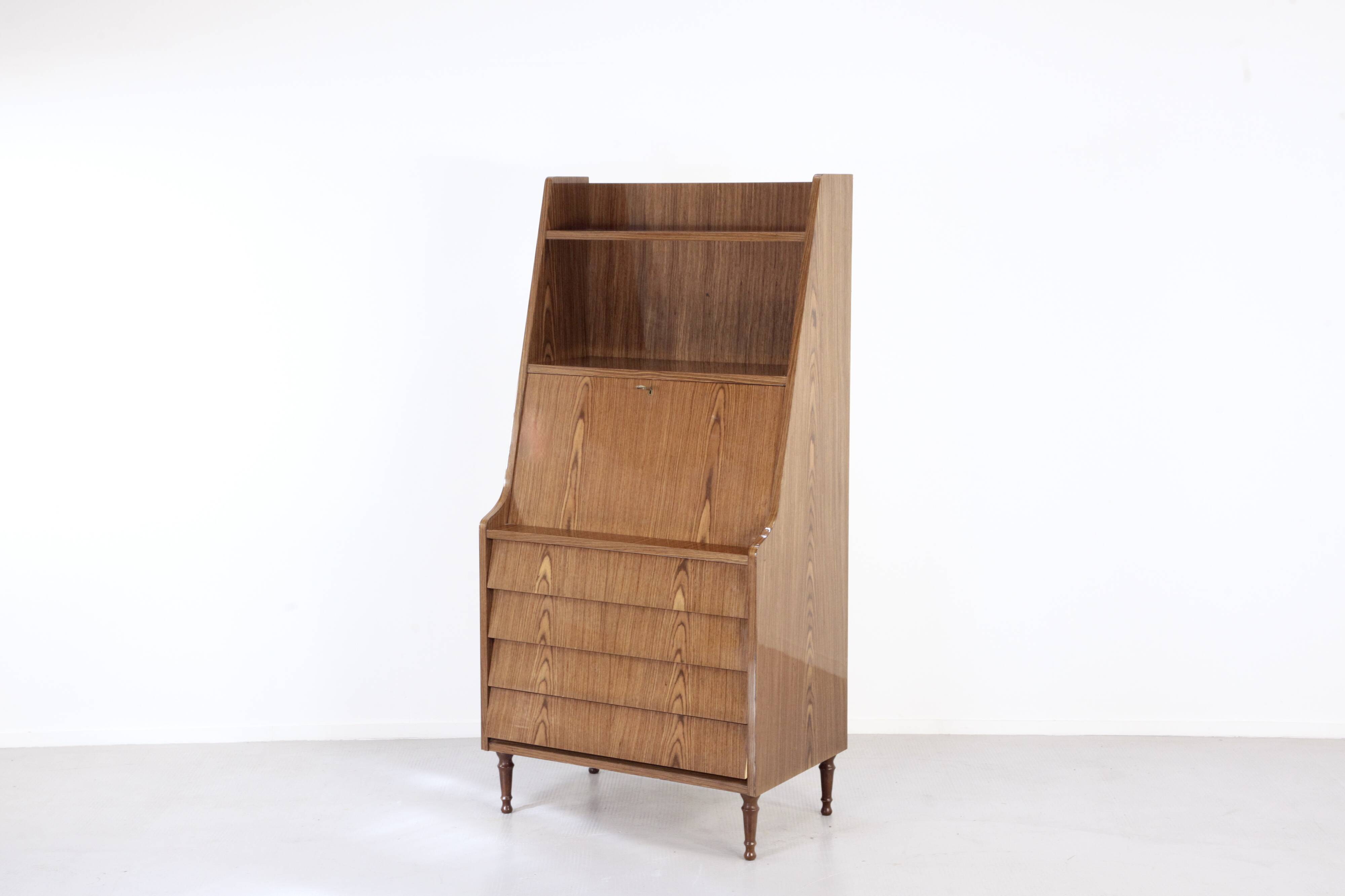 Midcentury italian bureau in teak