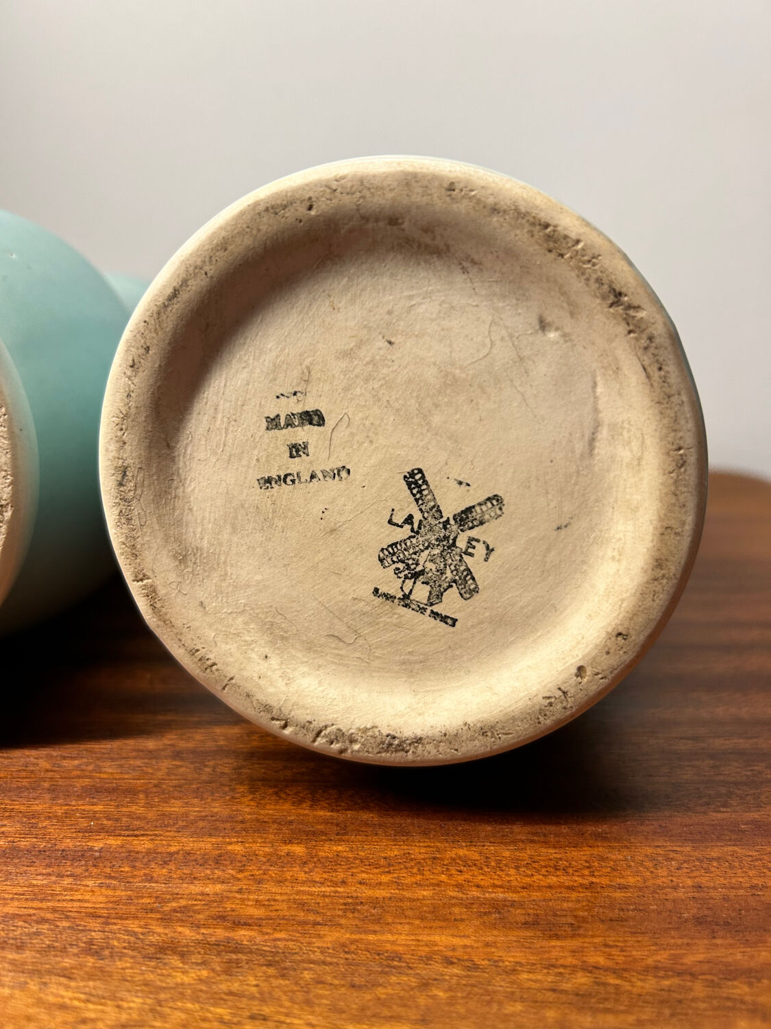 Pair of Langley ceramic pitchers