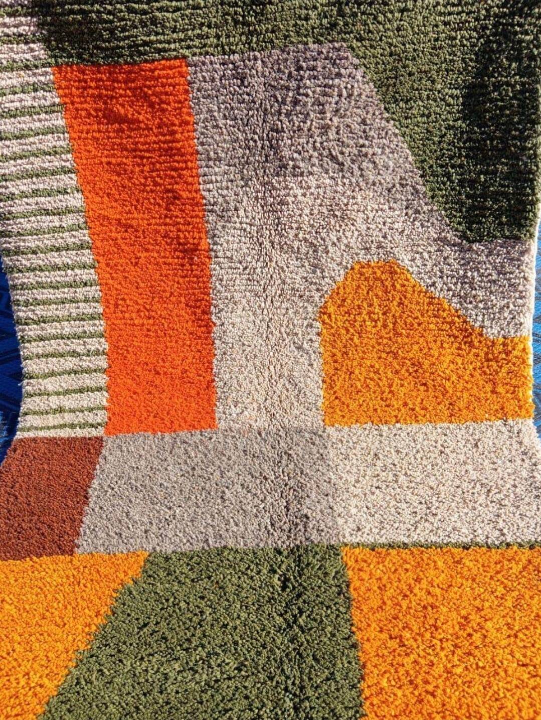 Perfect for a bedroom or living room, this natural wool rug.